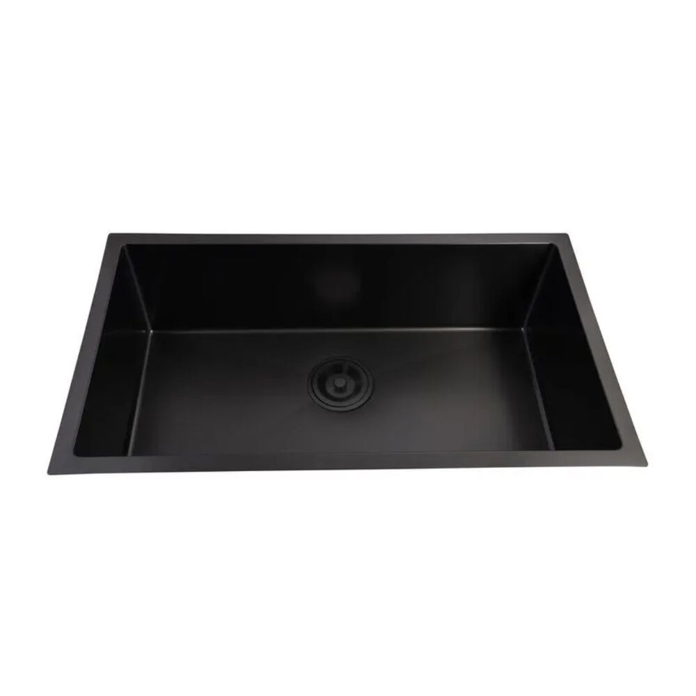 Cuba de Embutir para Cozinha Gourmet Aço Inox 76x44cm Cinza Chumbo Addra