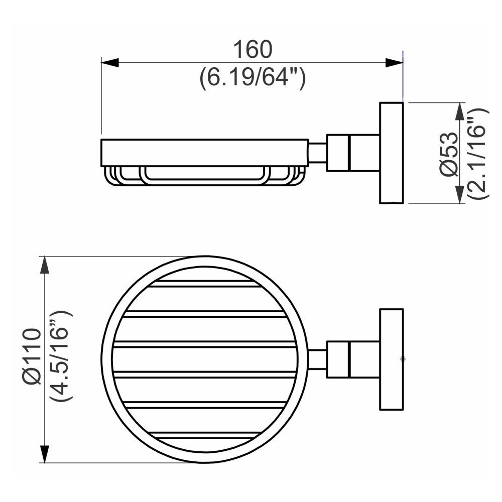 Saboneteira Aramada Slim Perflex