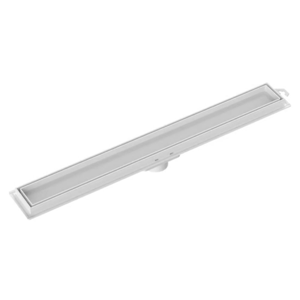 Ralo Linear Invisível 90cm Branco Tigre