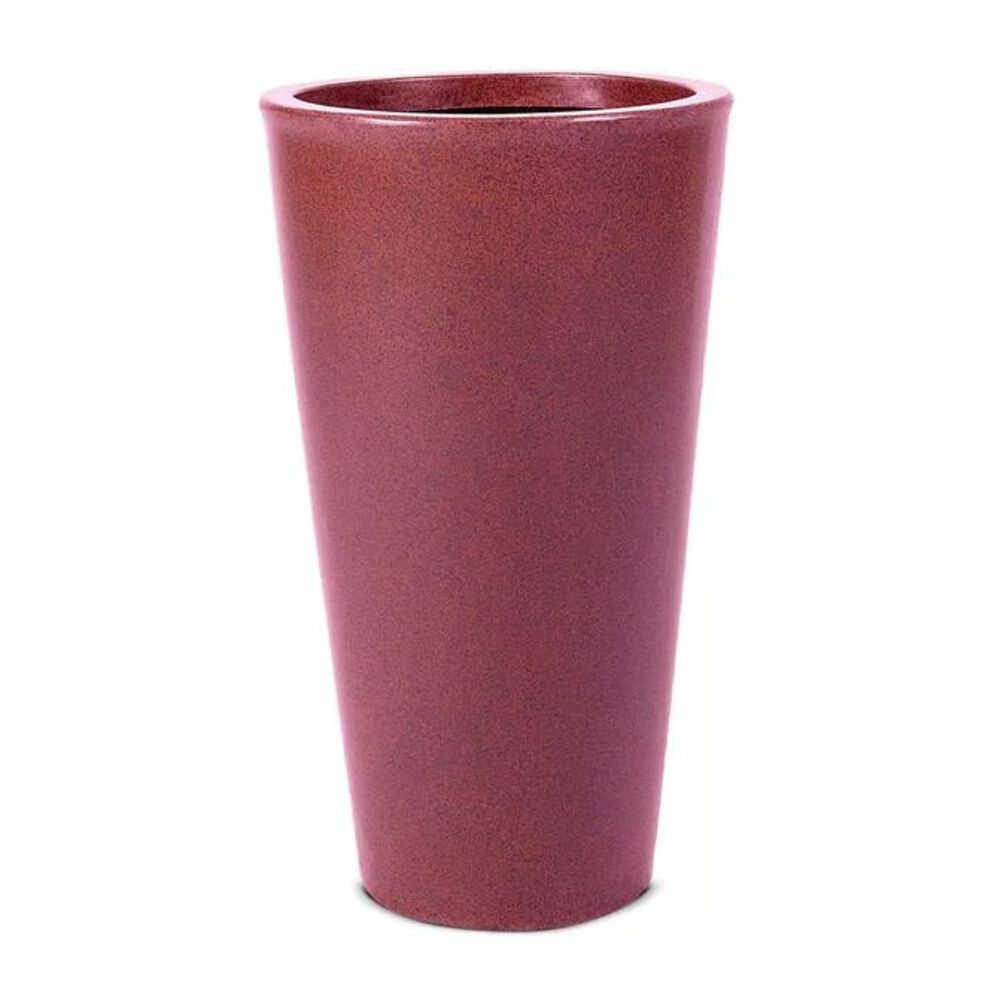 Vaso Cônico Aldora Polietileno 45cm Café Afort