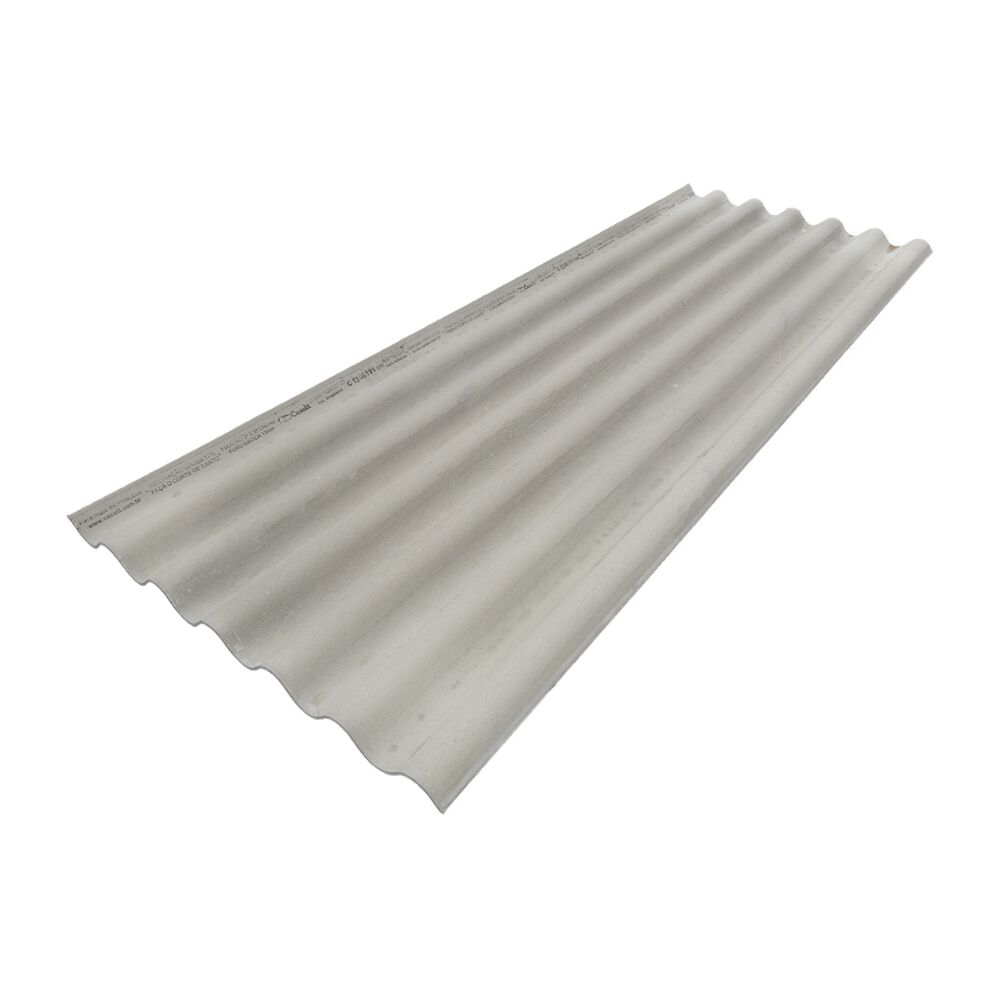 Telha Fibrocimento Impermeabilizada Ondulada 5mm 213x110cm Casalit
