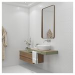 Revestimento Cerâmico Acetinado Borda Arredondada 32x57cm Atract HD Branco Fioranno (Caixa com 2,03m²)