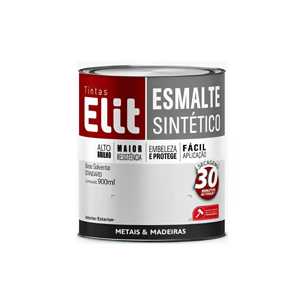 Esmalte Sintético Acetinado Branco 900ml Elit