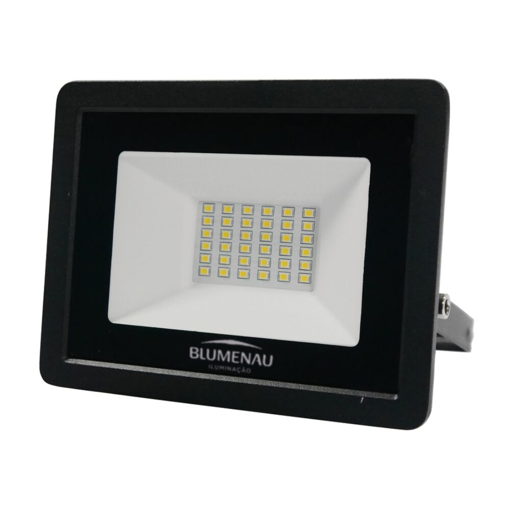 Refletor LED Tech Alumínio 30W 6500K Blumenau Iluminação