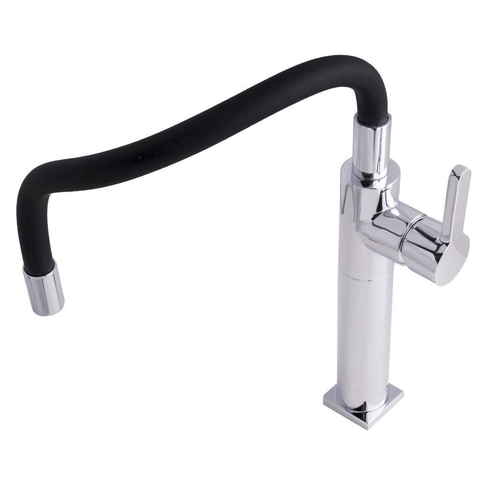 Torneira Misturador Monocomando para Cozinha Dom Color 2256 Preto Perflex