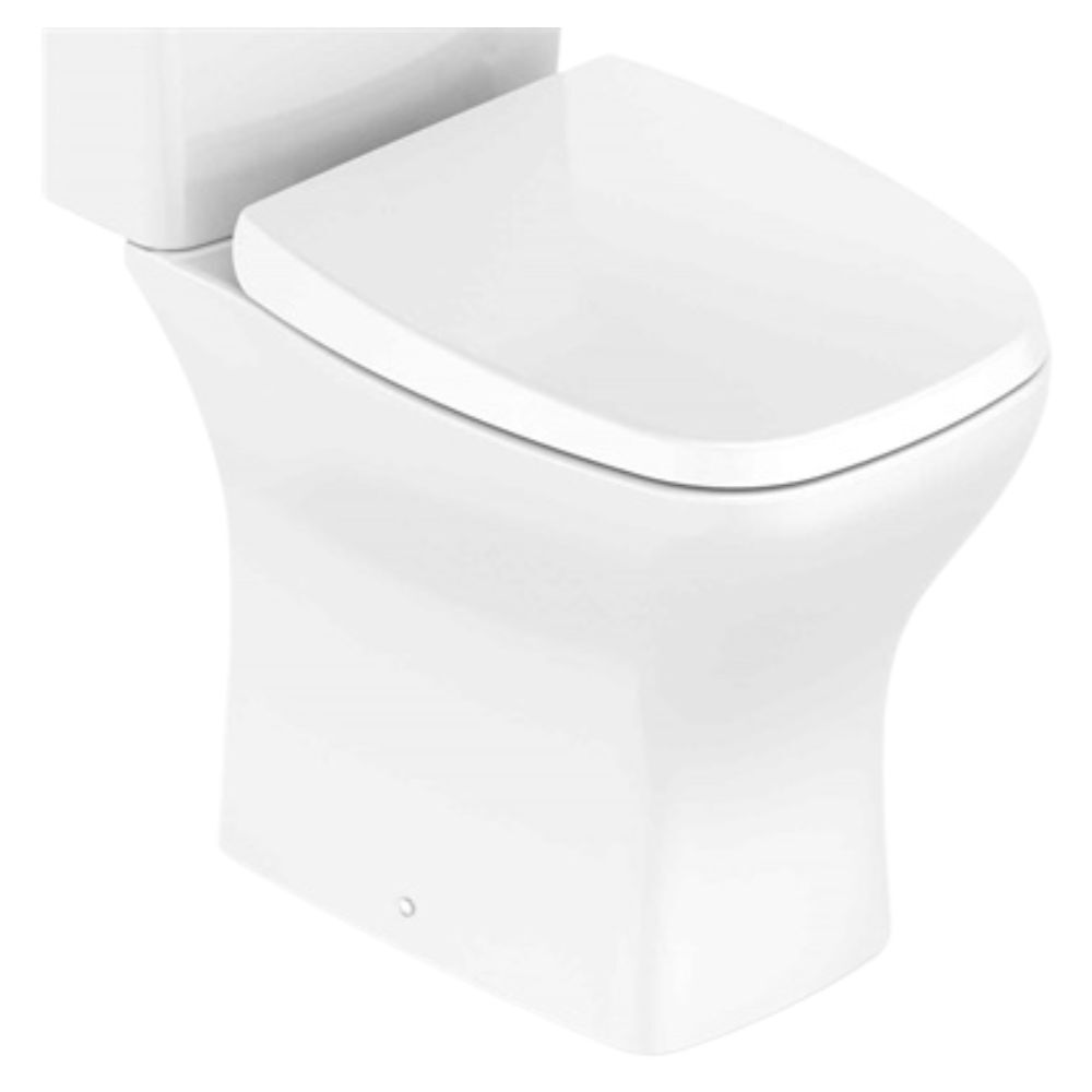 Kit de Vaso Sanitário Rimless com Caixa Acoplada Smart Clean VIP Branco Celite