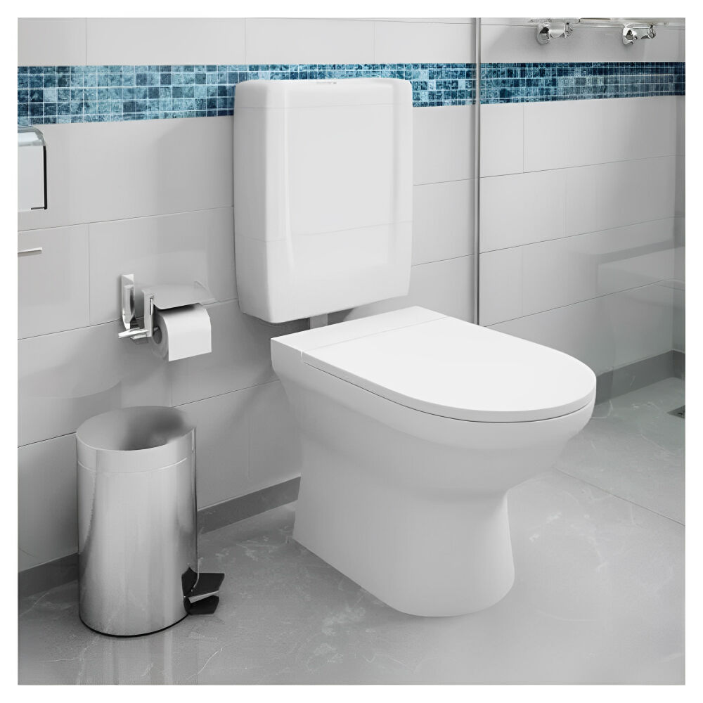 Caixa de Descarga Baixa com Duplo Acionamento Branca Astra