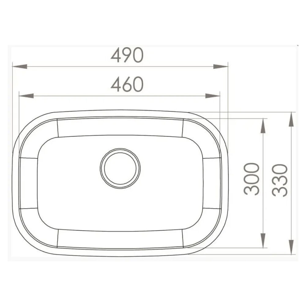 Cuba Plus N1 Inox 46x30x17cm Ghelplus