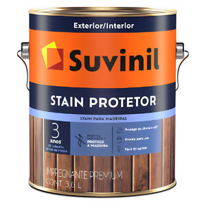 Verniz Stain Protetor Acetinado Premium 3,6L Suvinil Verniz Stain Protetor Acetinado Premium 3,6L Suvinil