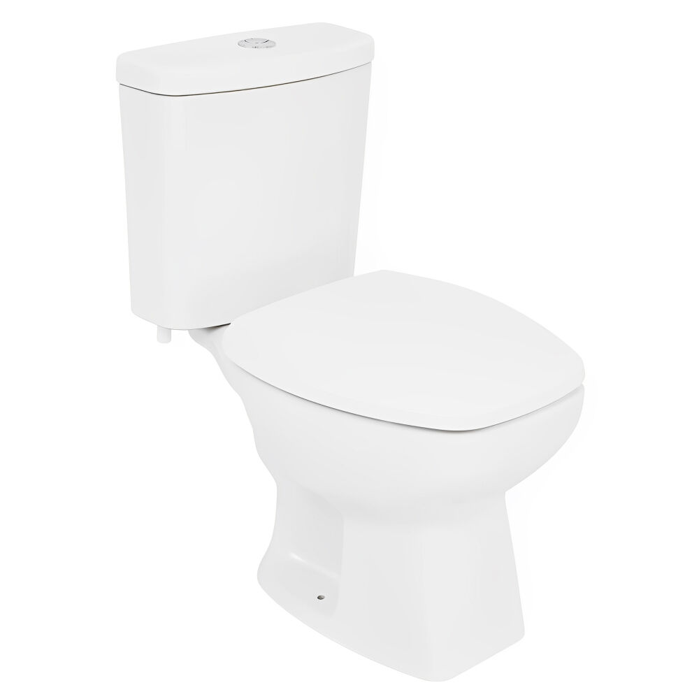 Kit Vaso Sanitário com Caixa Acoplada e Assento Thema Branco Incepa