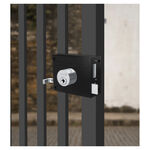 Fechadura Sobrepor Portão 1701/100 Preto Fosco Tetra Stam