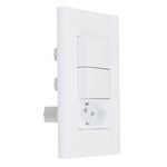 2 Interruptores Simples e Tomada 2P+T 10A/250V Modulare 1441 Fame