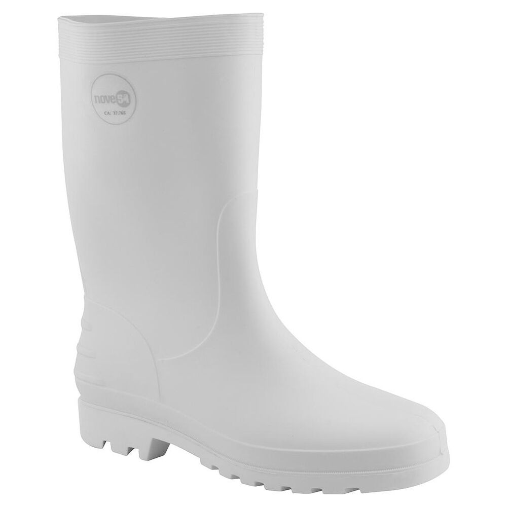 Bota de PVC Cano Médio sem Forro Branca Nove54