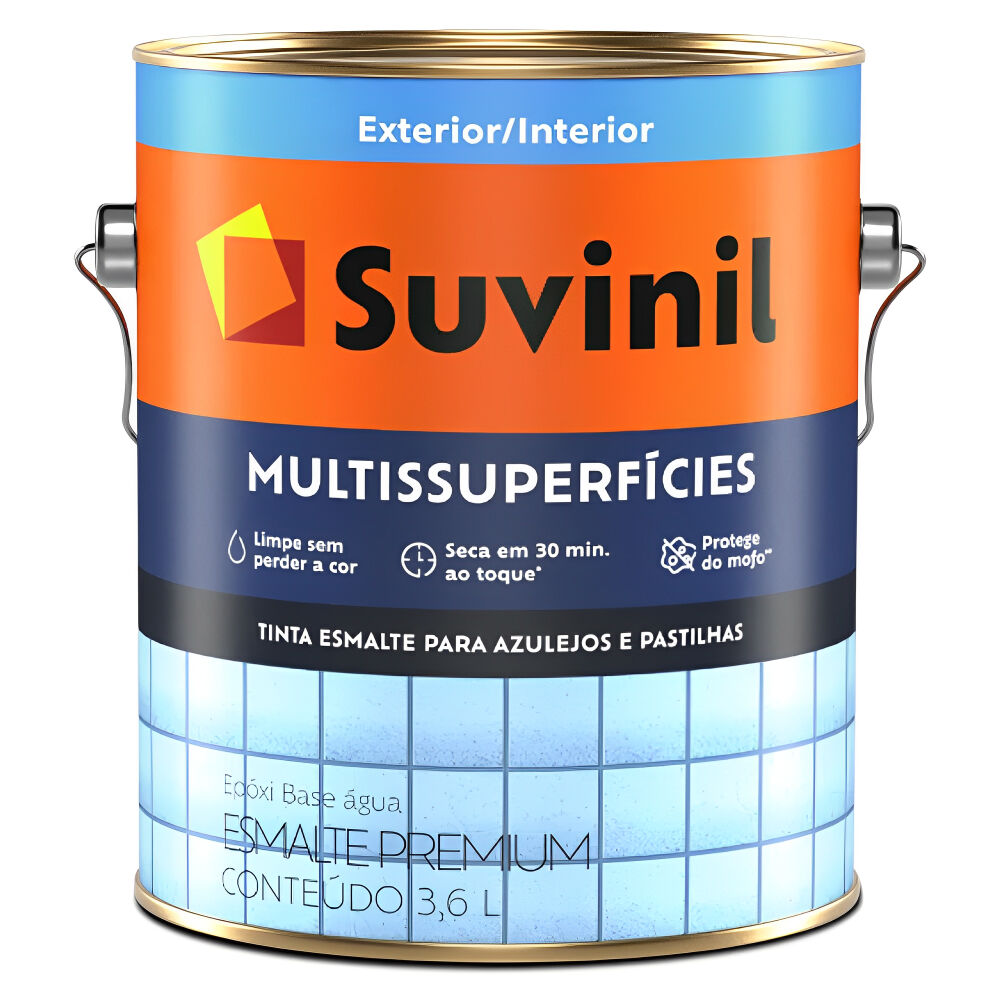 Esmalte Acetinado Premium Epóxi Multissuperfícies Branco 3,6L Suvinil