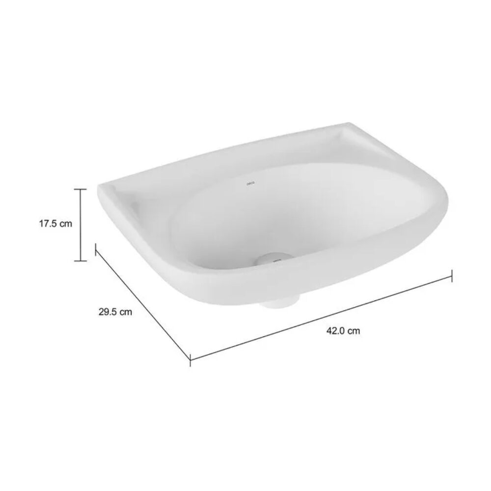 Lavatório Suspenso Izy 42x29,5cm Branco Deca