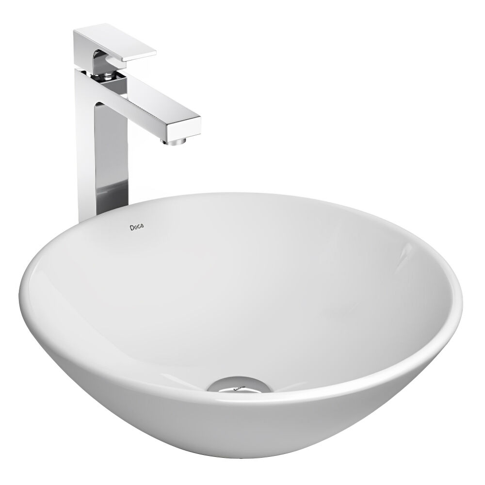 Cuba de Apoio Redonda 40cm Branco Deca