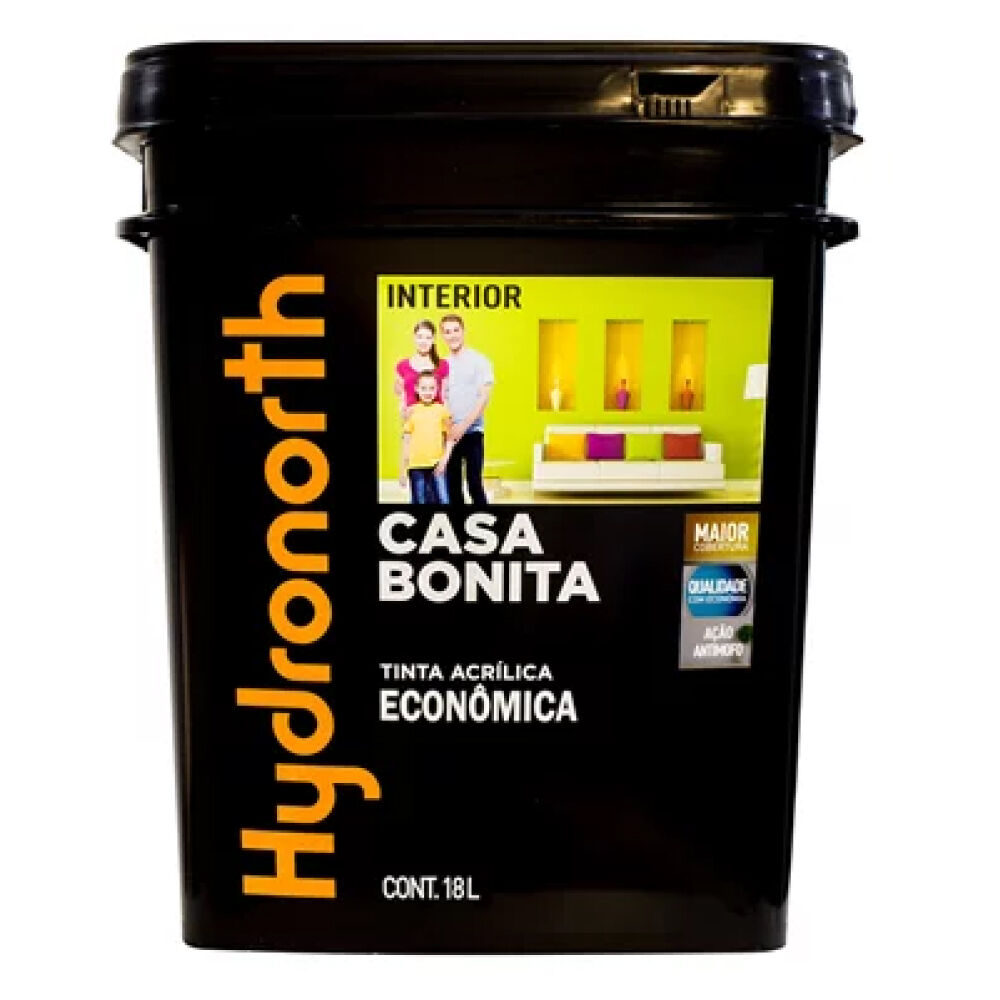 Tinta Acrílica Econômica Casa Bonita 18L Hydronorth