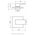 Acabamento Monocomando para Ducha Higiênica Base Deca Perflex