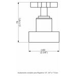 Acabamento Registro Base Fabrimar DN15 Even Perflex