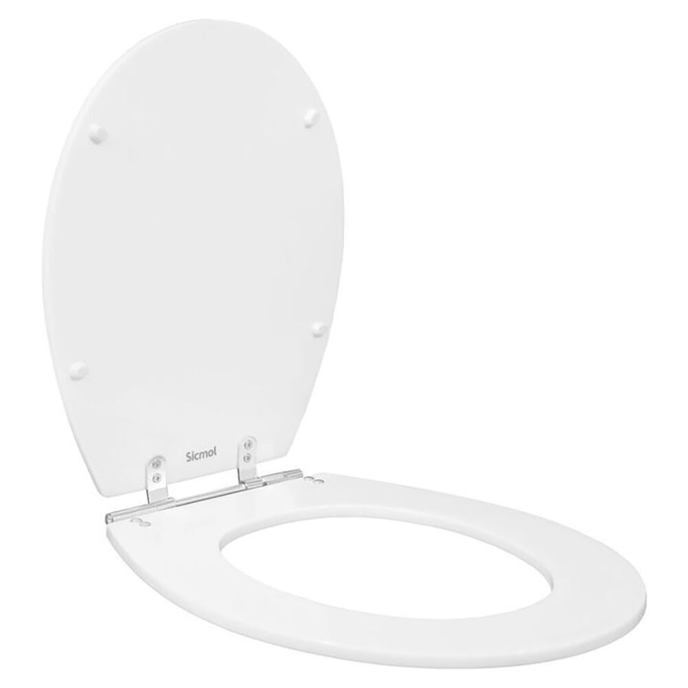 Assento Sanitário Poliéster Ravena Targa Studio Branco Hidrofama