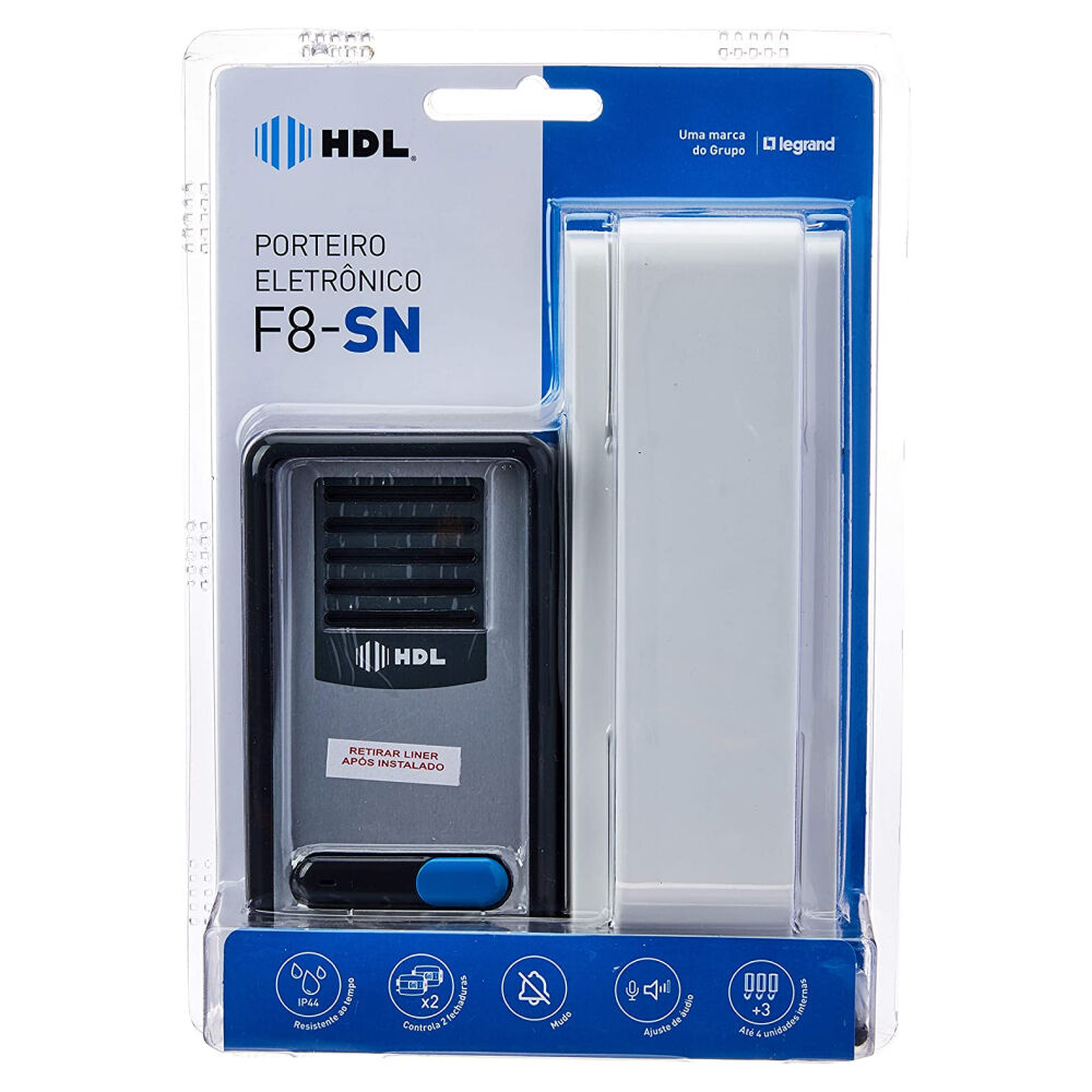 KIT Porteiro Eletrônico Residencial F8-SN HDL