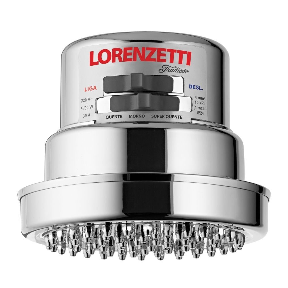 Chuveiro Lorenzetti Tradição Multitemperaturas Cromado