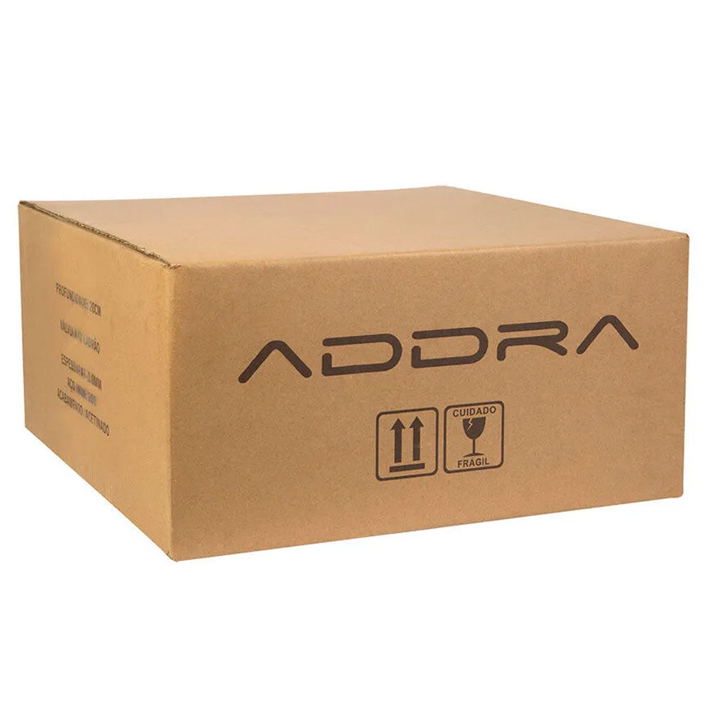 Cuba de Sobrepor Inox com Válvula 42x42cm Addra