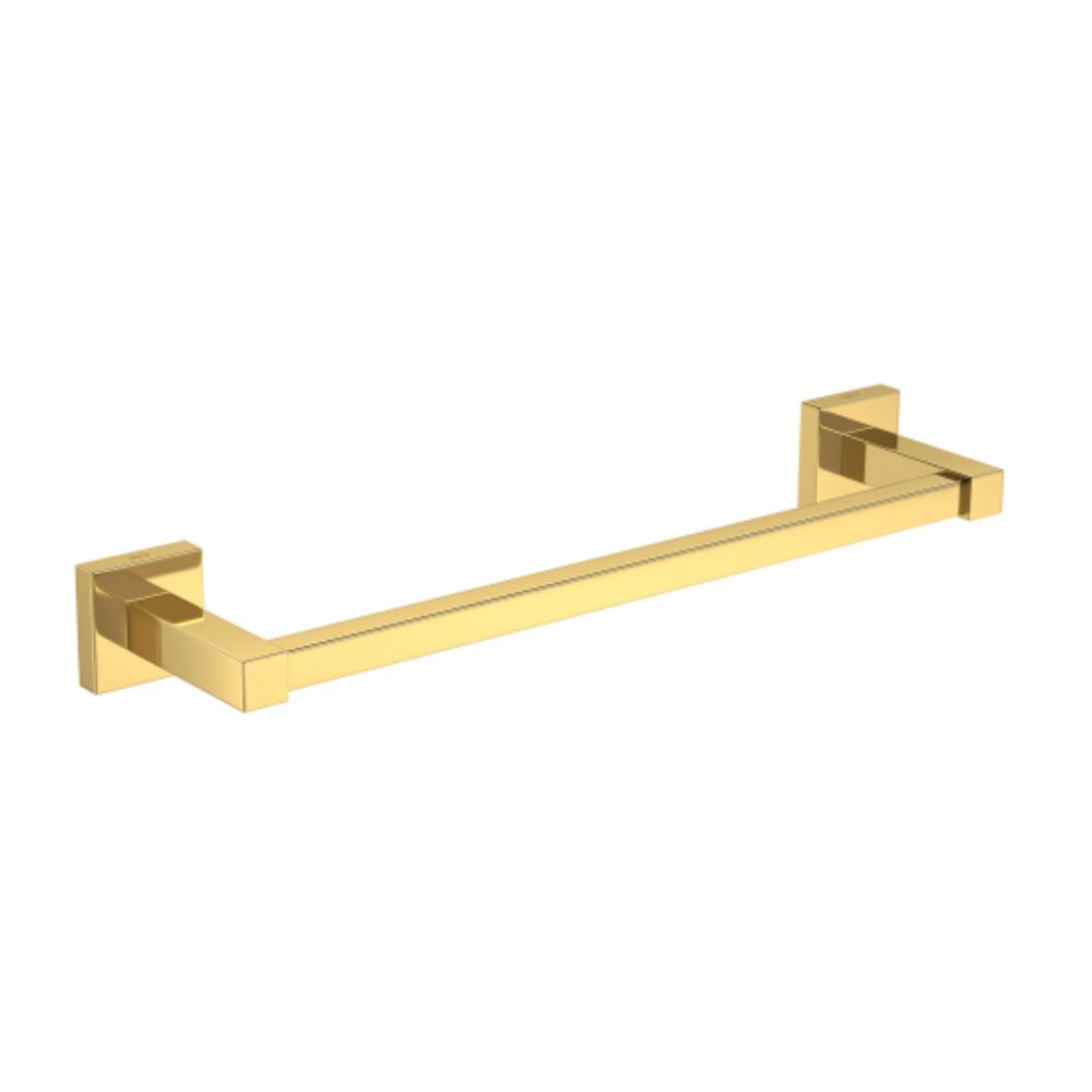 Porta Toalha Barra 30cm Quadratta Gold Matte Deca