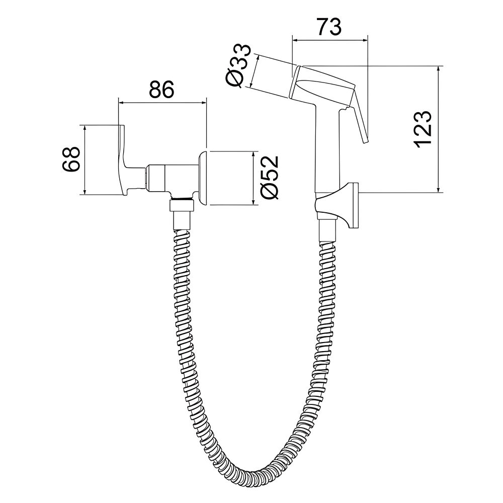 Ducha Higiênica Lorenone Cromado Lorenzetti