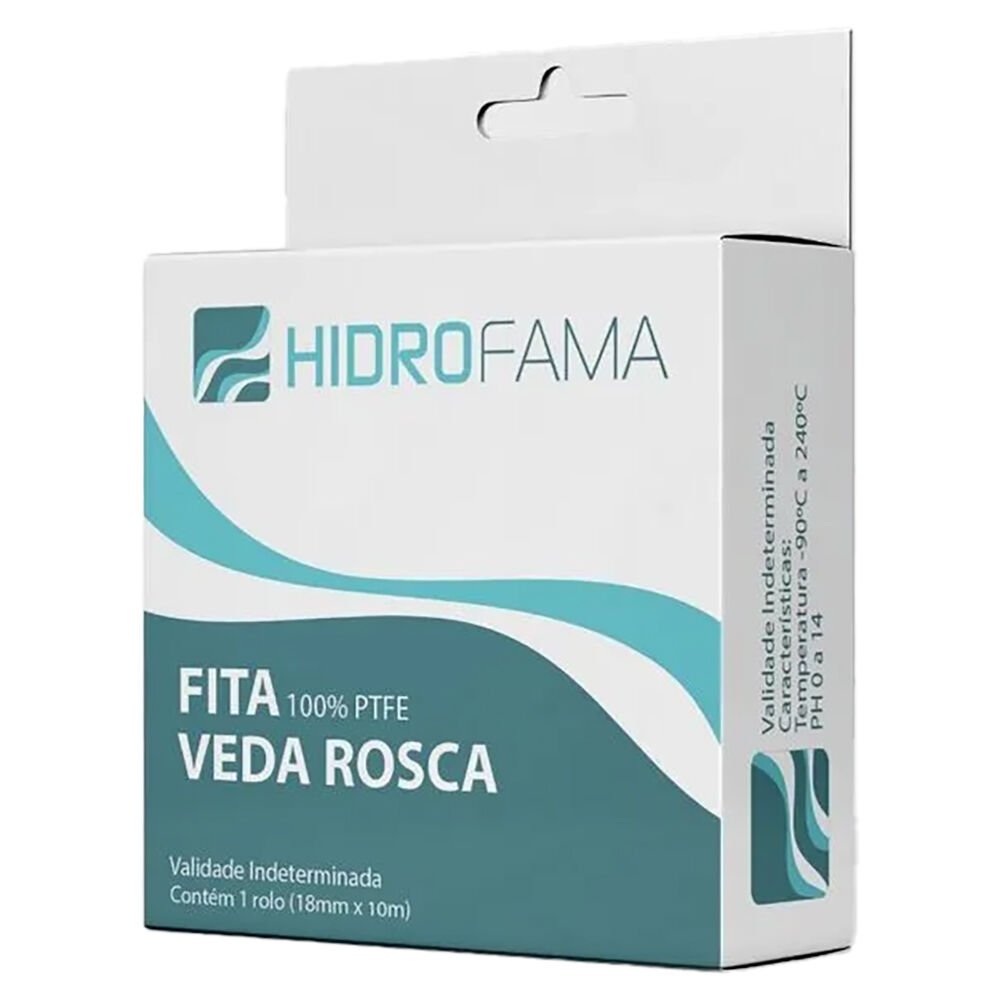 Veda Rosca Branco 18mmx10m Hidrofama