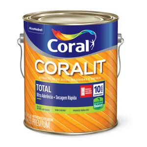 Tinta Esmalte Fosco Coralit Total 3,6L Coral Tinta Esmalte Fosco Coralit Total 3,6L Coral