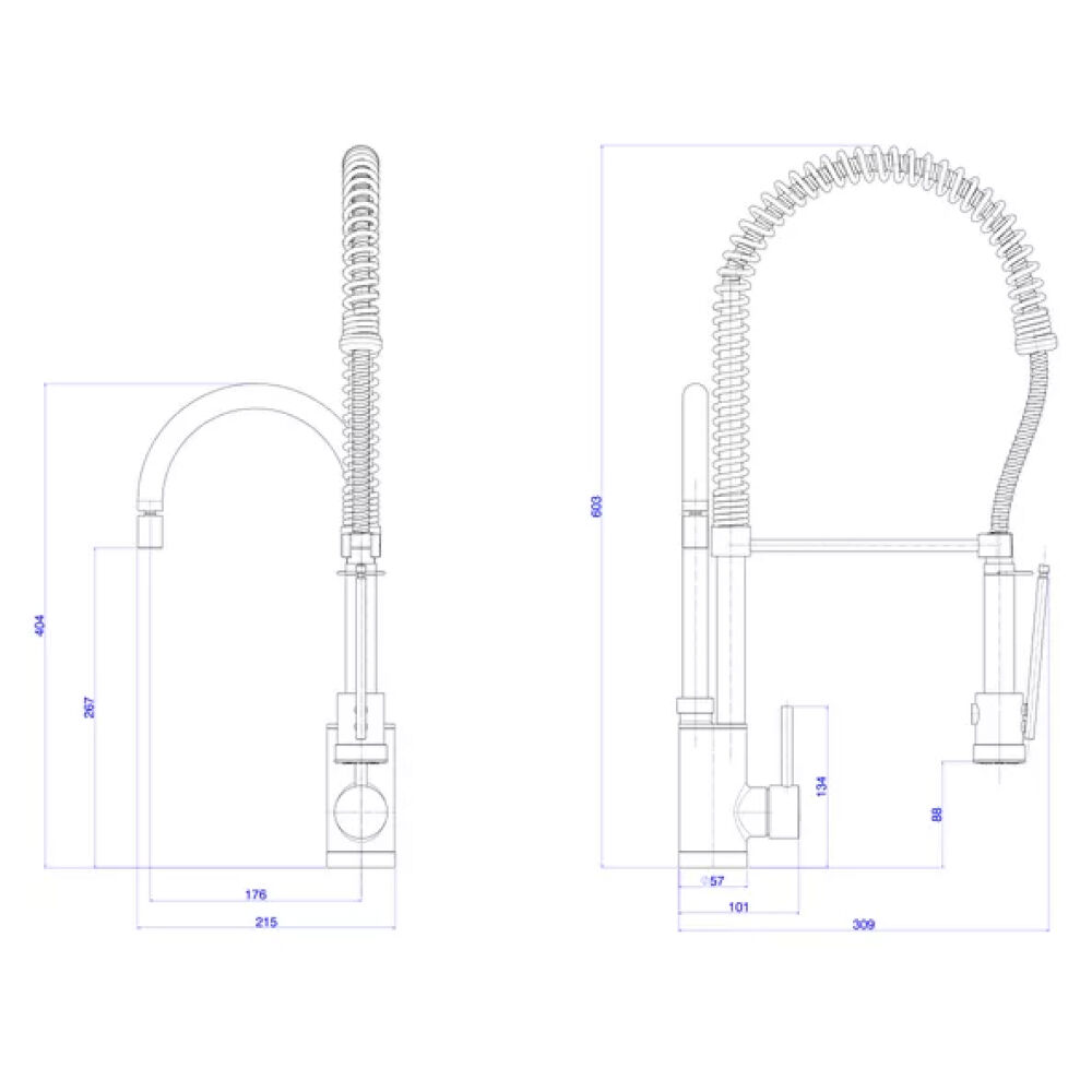 Misturador Monocomando de Mesa para Cozinha Gourmet Deca