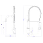 Misturador Monocomando de Mesa para Cozinha Gourmet Deca