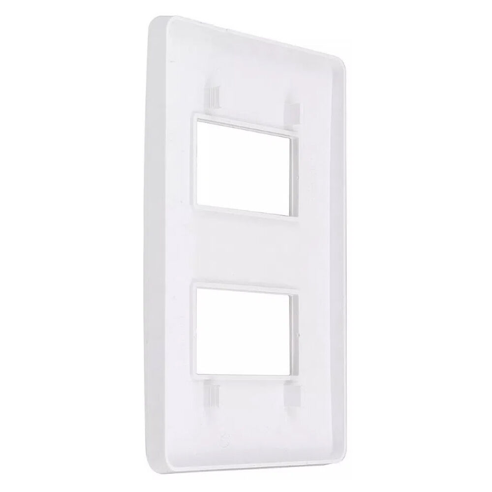 Placa com Suporte 2 Módulos Zeffia 4x2 Branca Legrand