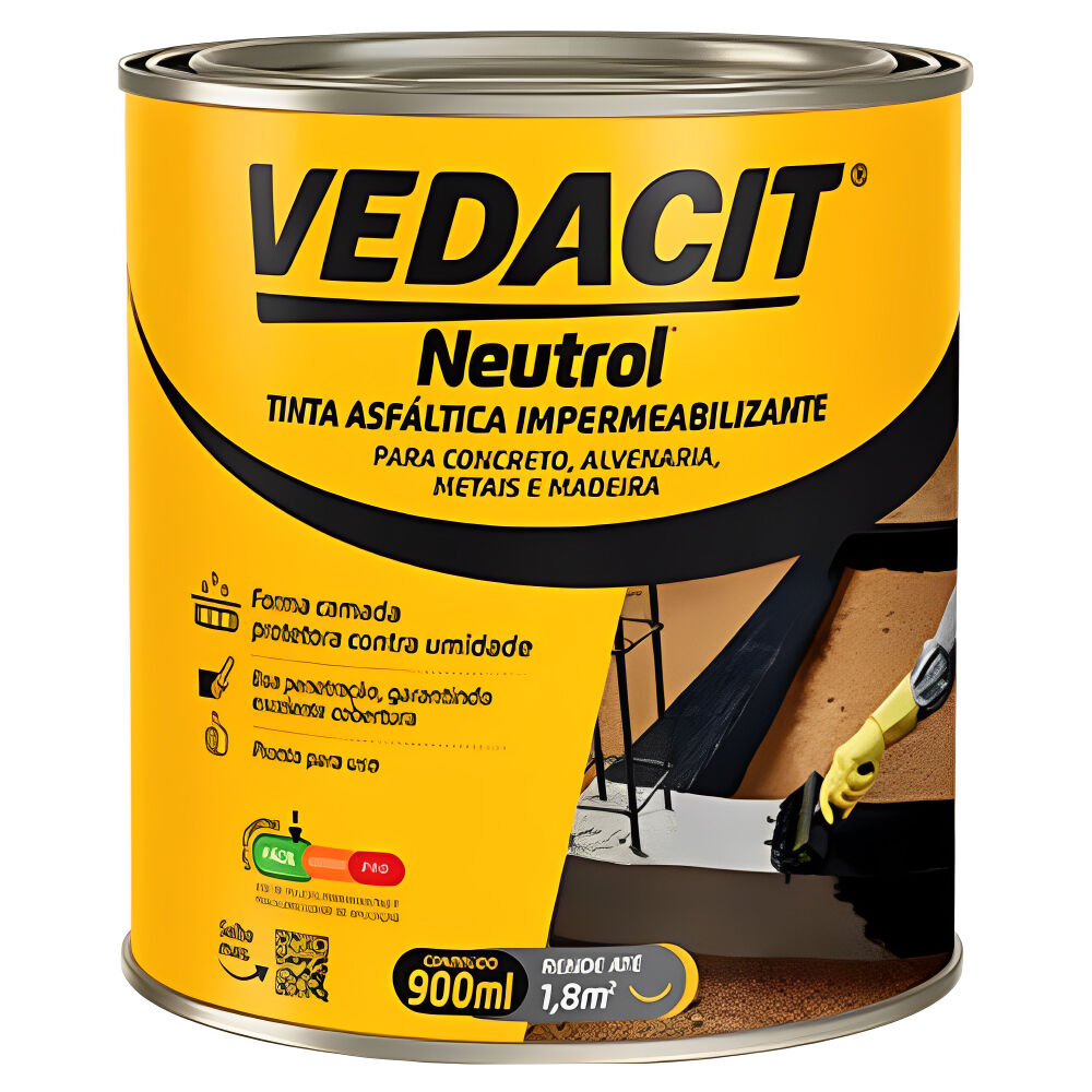 Pintura Asfáltica Neutrol 900ml Vedacit