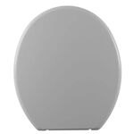 Assento Sanit&aacute;rio Soft Oval Cinza Claro Astra