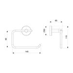 Papeleira Thema Cromado Incepa