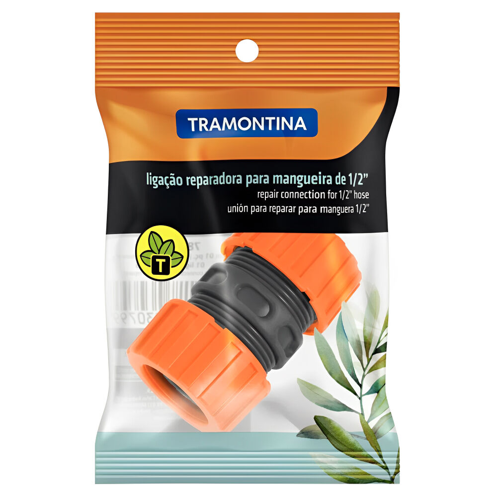 Ligação Reparadora para Mangueira Plástico 1/2" Tramontina