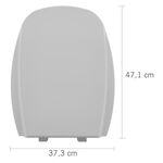 Assento Sanitário Almofadado Monte Carlo Gelo Astra