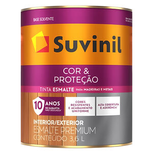 Esmalte Sintético Cor & Proteção Premium Brilhante 3,6L Suvinil Esmalte Sintético Cor & Proteção Premium Brilhante 3,6L Suvinil