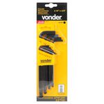 Jogo de Chaves Hexagonais Allen Abauladas 1/16" a 3/8" 12 Peças Vonder