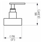 Acabamento Registro Base Deca 1.1/4" e 1.1/2" (Grande) Ocean Perflex