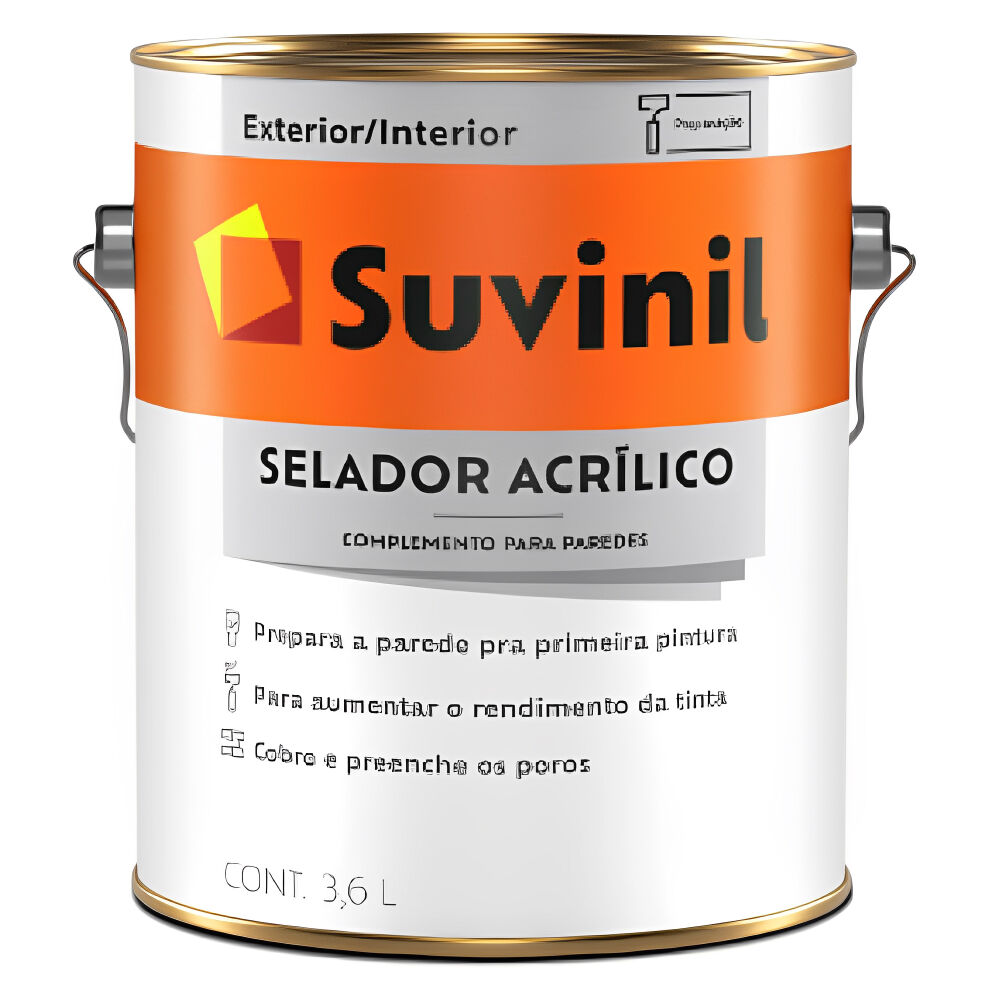 Selador Acrílico Branco 3,6L Suvinil