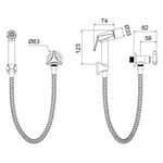 Ducha Higiênica Lorentrio com Flexível 1,20m Lorenzetti