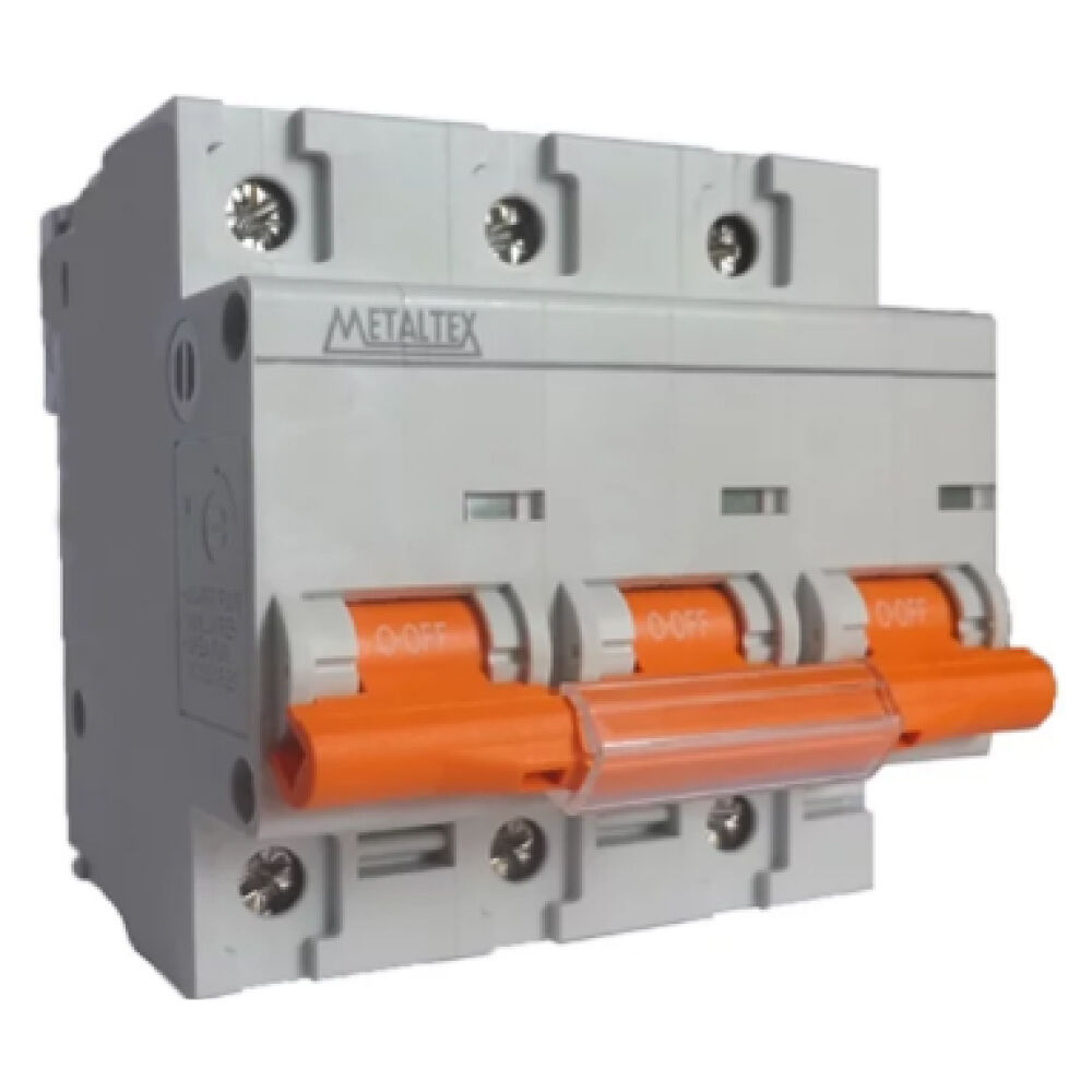 Mini Disjuntor Tripolar 10A Curva C  N3-3C10 Metaltex