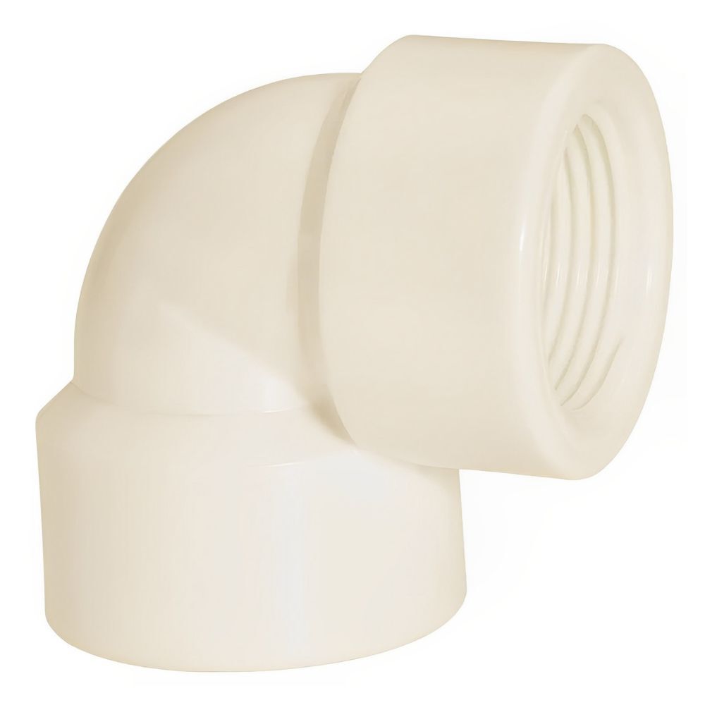 Joelho 90° Roscável Branco Amanco