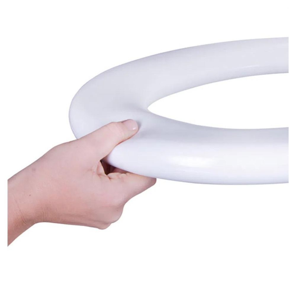 Assento Sanitário Oval Almofadado Astra Branco
