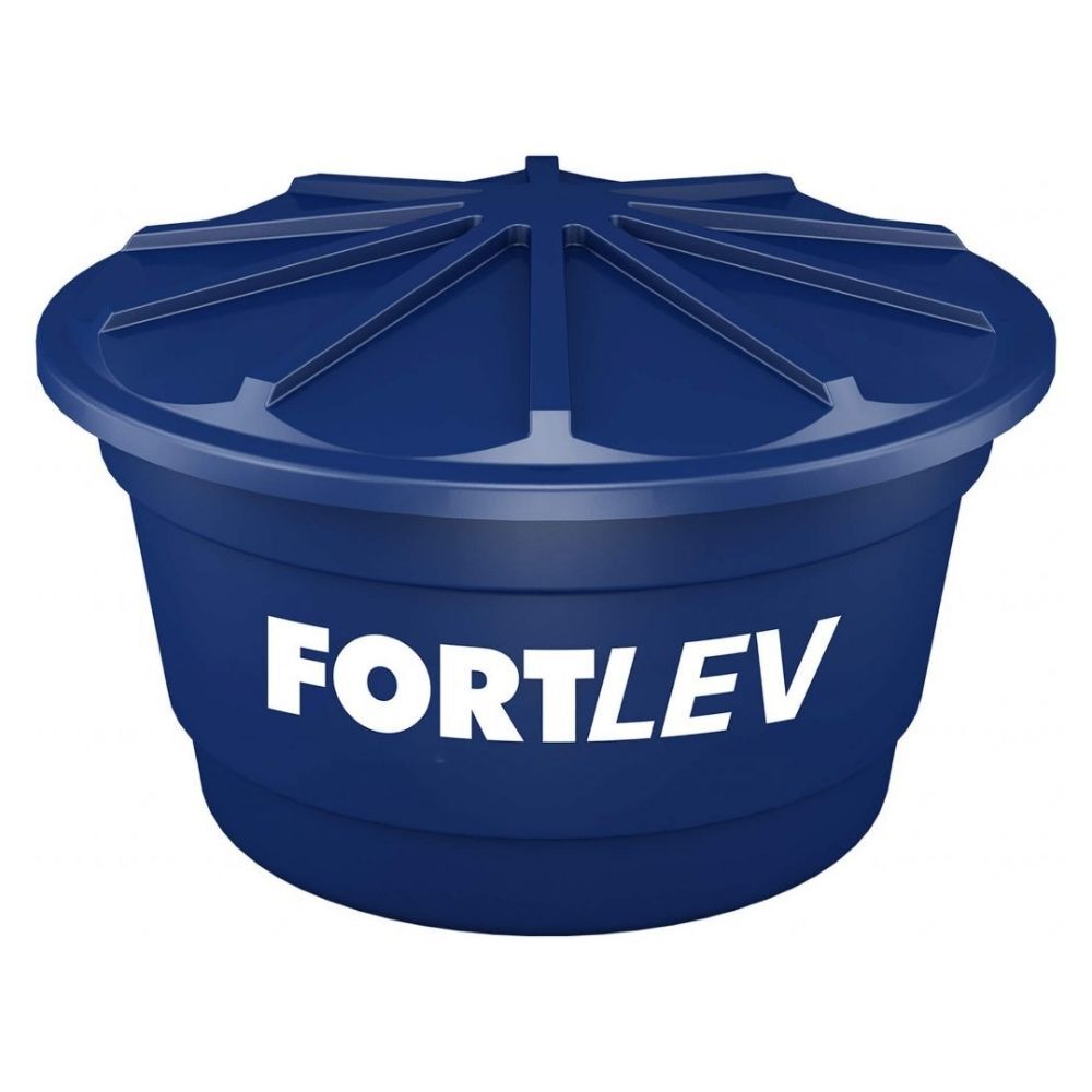 Caixa d’água 310L de Polietileno Azul Fortlev