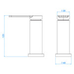 Acionamento Monocomando de Mesa para Cozinha Flat You Cromado Deca