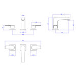 Misturador de Mesa Bica Baixa para Lavatório Level Black Noir Deca